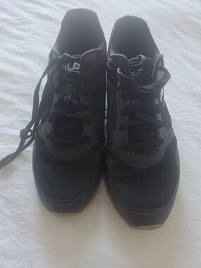 Fila Black Athletic Sneakers with Gum Sole